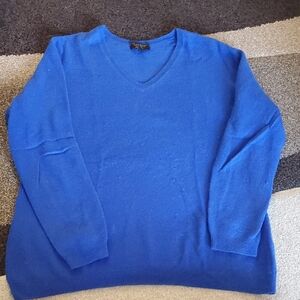 Charter Club Royal Blue V-Neck Sweater